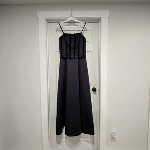 Nightshade strapless evening dress